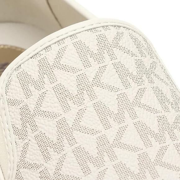 Michael Kors MK Logo Teddi Slip On Platform Sneakers Vanilla Cream 10/11 Nib$175 - Picture 5 of 7